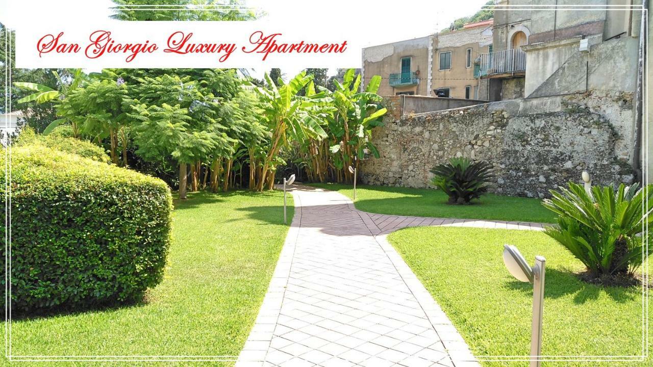 San Giorgio Luxury Apartment Taormina-Panoramic Pool & Parking Space 외부 사진